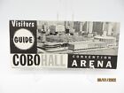 Brochure vintage guide du visiteur Cobohall Convention Arena Detroit Michigan