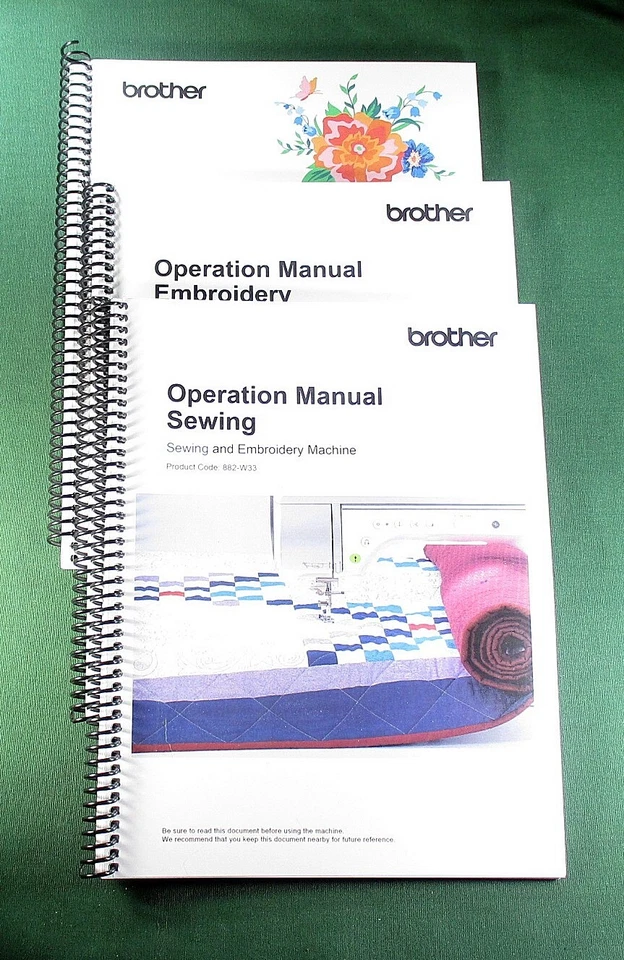 Brother Luminaire Innov-is XP3 Sewing /Embroidery /Embroidery Design/ Manual Set