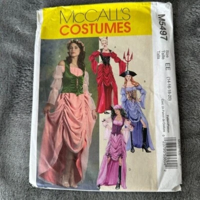 McCalls Sewing Pattern M5497 Sz 14-20  Devil Dress Corset Costume Cosplay - Image 1 of 4