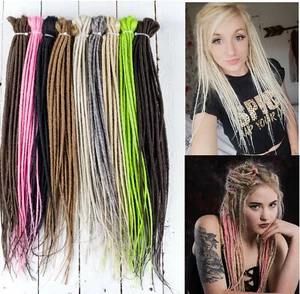 DreadLab - Double Ended Synthetic Dreadlocks (Pack of 10) Backcombed Extensions - Picture 1 of 27