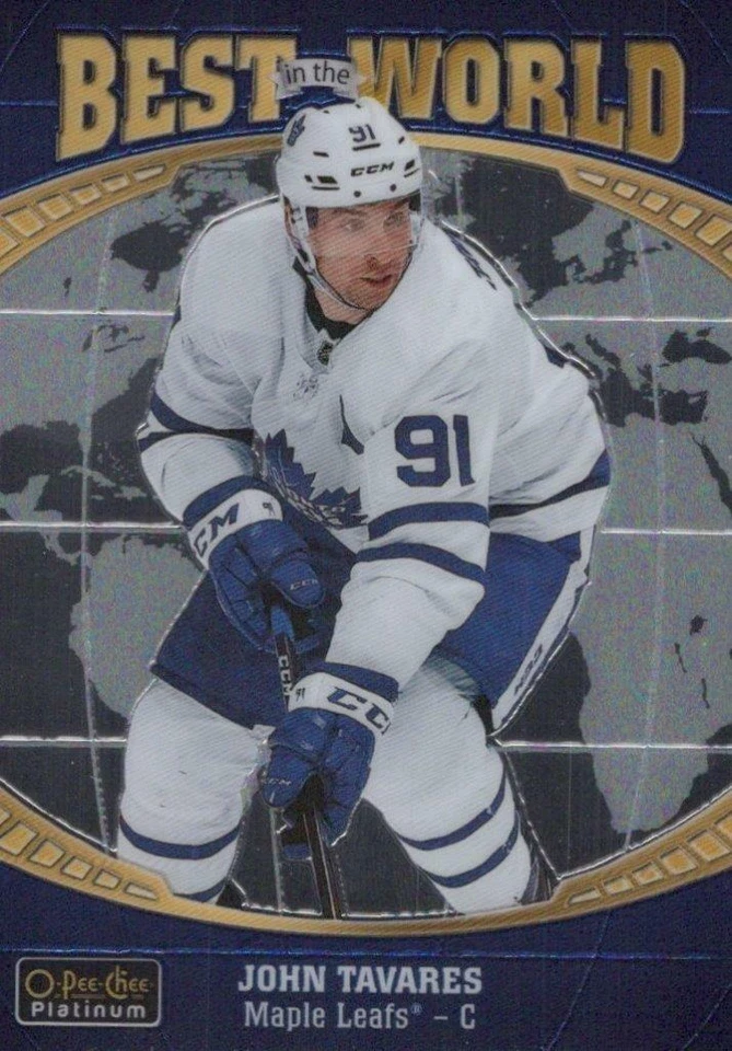 2019-20 O-Pee-Chee Platinum Best in the World BW-3 John Tavares Maple Leafs - Image 1 of 1