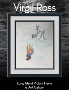 Virgil Ross Original Firmado Modelo Hoja Dibujo Bichos Yosemite Sam Personalizado Enmarcado - Imagen 1 de 7