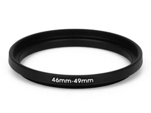 46-49mm Metal Step Up Ring Lens Adapter 46 Male to 49 Female Thread – UK STOCK - Picture 1 of 4