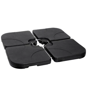 4PCS Square Patio Umbrella Base Stand Cantilever Offset Weighted Yard Outdoor - Picture 1 of 12