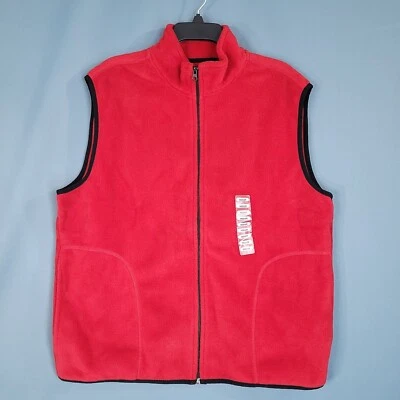 Chaleco suave Cosensus Sportswear para hombre rojo con cremallera rojo talla M Foto 1 de 4