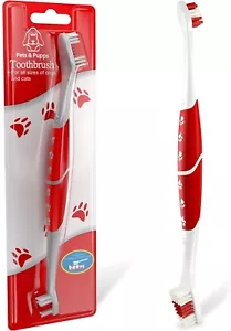 Pet Toothbrush for Dogs, Cats with Soft Bristles - Easy Teeth Cleaning & Dental - Picture 1 of 8