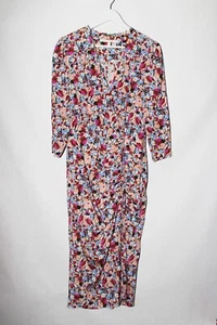 Veronica Beard Mariposa Floral Dress Silk Colorful Leg Slit size 6 - Picture 1 of 7