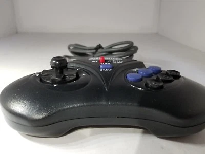NEW 3 Button Controller Gamepad W/ Thumbstick Slow Turbo for Sega Genesis CD #8M - Image 1 of 4