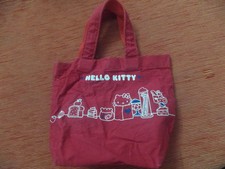 TRACOLLA BORSETTA 23X20 CM ROSSO HELLO KITTY BAMBINA OTTIMO USATO
