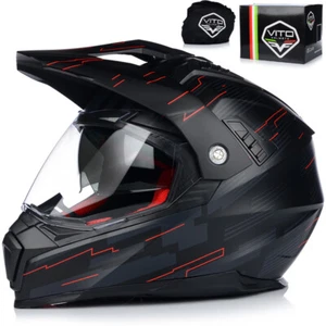 Cross Enduro MX Quad Helm | VITO MOLINO | Crosshelm mit Sonenblende Visier S-XXL - Bild 1 von 12