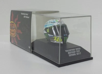 MINICHAMPS VALENTINO ROSSI MODELLINO DIECAST CASCO MOTOGP 1/8 TEST SEPANG 2017 - Immagine 1 di 3