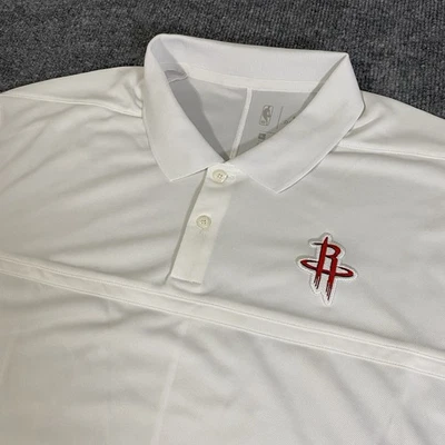 Polo Nike Houston Rockets Dri Fit para Hombres XL Staff Manga Corta Blanco Nuevo con Etiquetas Foto 1 de 4
