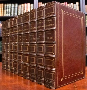 1891 The Works of William Shakespeare Fine Leather Bindings - Picture 1 of 15