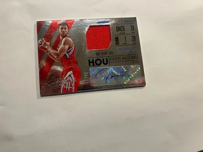 2015 Absolute Frequent Flyer Material /99 Donatas Motiejunas Patch  Auto B1 - Image 1 of 2