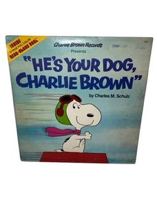 Charles M Schulz-He's Your Dog Charlie Brown Vinyl 12 Page Color Read Along Book - Picture 1 of 6
