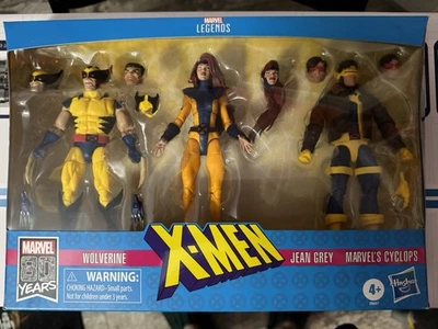 Marvel Legends X-Men Love Triangle 3 Pack Wolverine Jean Grey Cyclops 6" Figures - Image 1 of 2