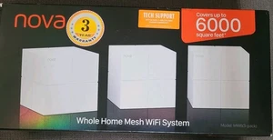 Tenda Nova MW6 Whole Home Mesh Wi-Fi System 3-pack: Covers up to 6000 sq ft Home - Afbeelding 1 van 7
