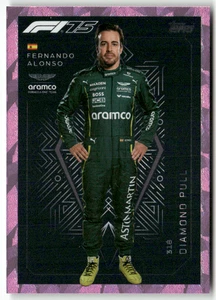 318 FERNANDO ALONSO (ASTON MARTIN) DIAMOND PULL PINK TURBO ATTAX 2025 - Picture 1 of 1