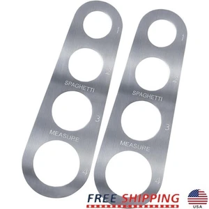 Stainless Steel Spaghetti Measurer Tool 2Pcs Pasta Portion Control Gadget New - Picture 1 of 7