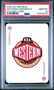 WESTERN CONFERENCE NBA Basketball 2006 All Pro Deal Joker Playing Cards PSA 10 - Picture 1 of 2