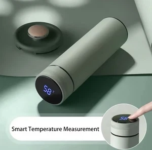 Thermos in acciaio inossidabile con display LED 500ML Temperatura viaggio - Imagen 1 de 17