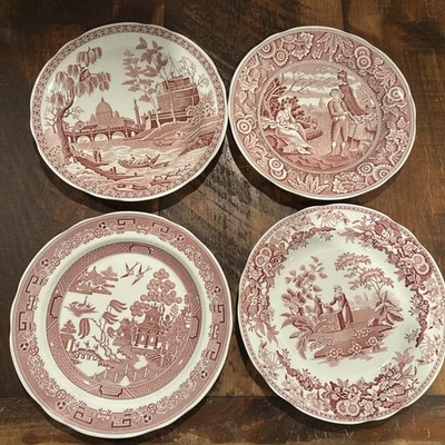 Set of 4 Vintage Plates Spode The Archive Collection Georgian Series free ship - Image 1 of 4