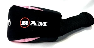 Ram Driver 3 Wood Golf Club Head Cover Pink and Black - Picture 1 of 6