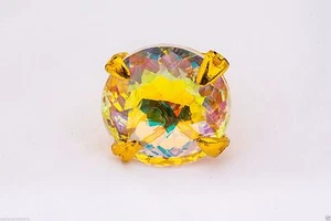 Anillo Laruicci Luna Llena Chapado en Oro 18K Latón Media Luna Amarillo Claro - Imagen 1 de 6