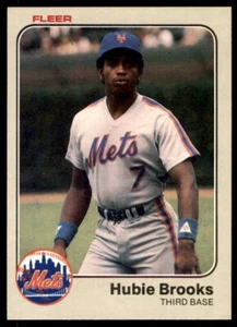 1983 Fleer - #539 Hubie Brooks New York Mets Baseball Card - Picture 1 of 2