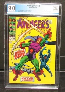 AVENGERS #52 VF/NM 9.0 CGC High Grade KEY ISSUE 1st Grim Reaper! NEW SLAB! - Picture 1 of 3