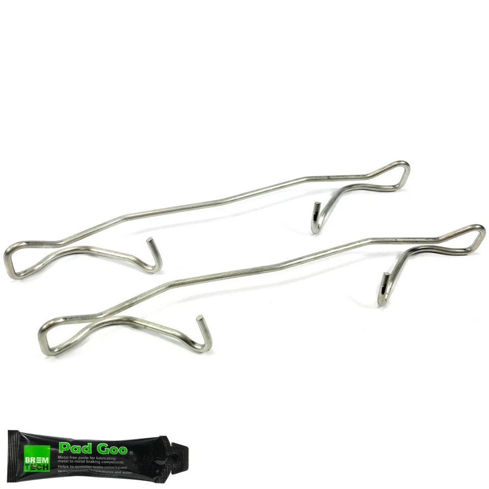 2X FRONT BRAKE CALIPER WIRE SPRINGS PAD FITTING KIT FIT SAAB 9-5 00-09 BPF1180BY - Image 1 of 1