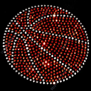 Rhinestone Transfer " Basketball Ball " Hotfix, Iron On, Bling, DIY - Picture 1 of 1