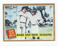 2011 Topps Heritage #137A Babe Ruth/Babe And Mgr. Huggins Yankees