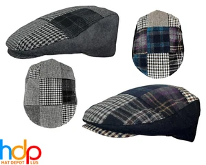 Clásico Newsboy Ivy Driver Gorra Plana Sombrero de Cabbie Patchwork Edredón Tipo Diseños - Imagen 1 de 15