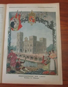 Le petit journal 1900 Exposition universelle paris Pavillon de l'Espagne - Picture 1 of 2