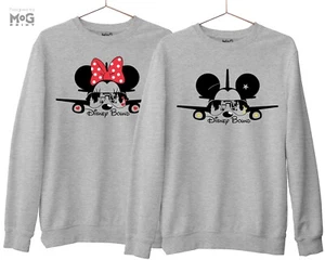 Mickey & Minnie Matching Family Holiday Jumpers Paris Vacation Trip Sweatshirt - Picture 1 of 12