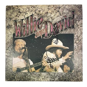 Willie Nelson David Allan Coe Signed Autographed Willie And David Vinyl Album - Picture 1 of 6