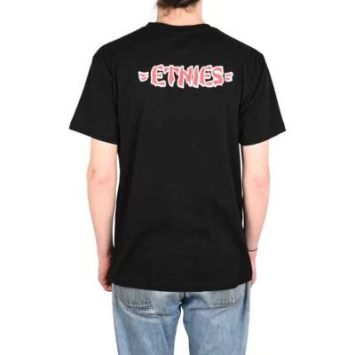 Etnies Rebel E S/S Camiseta - Negro/Rojo - Imagen 1 de 4