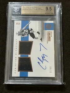 2017 Encased Rookie Signature Patch RC Christian McCaffrey /49 BGS 9.5 Auto 10 - Picture 1 of 5