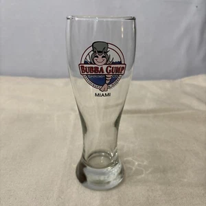 Bubba Gump Shrimp Co Pilsner Beer Glass Miami Restaurant & Market 22 Oz 9” Tall - Picture 1 of 12