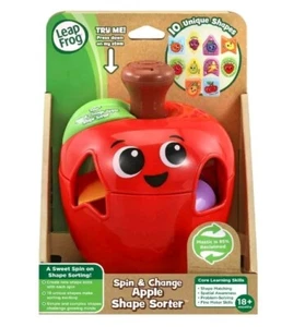 Leap Frog Spin & Change. Apple Shape Sorter.  Baby Toys. VTech Toys. NEW. - Picture 1 of 8