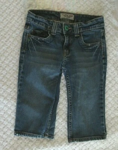US Polo Assn 10 Girls Capri Jeans Denim VGUC spring summer fall - Picture 1 of 1