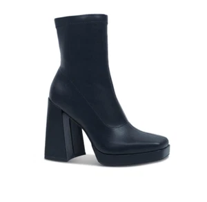 Wild Pair Womens Beautee Square Toe Block Heel Booties Size 8.5 # Box K658 - Picture 1 of 10