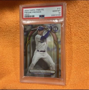 2024 Freddie Freeman PSA 10 Gold RARE 1/1 - Picture 1 of 3
