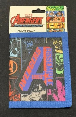 NEW Marvel Avengers Tri Fold Wallet Iron Man Hulk Thor Captain America MSRP $18 - Image 1 of 4