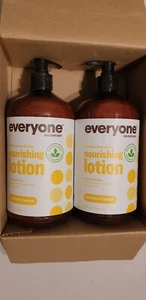 Everyone Hydrating Nourishing Hand & Body Lotion 32oz Coconut Lemon Pack of 2 - Picture 1 of 2