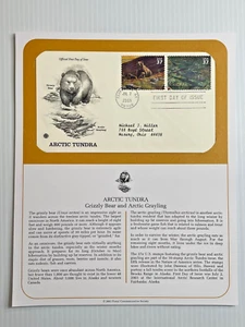 Arctic Tundra Grizzly Bear First Day Cover Postal Commemorative Society 2003 - Picture 1 of 3