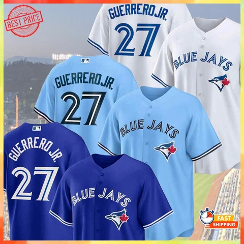 Blue Jays Vladimir Guerrero Jr. Baseball Jersey Printed Munlti Colors Cover