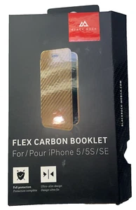 Black Rock Flex Carbon Booklet Case for iPhone 5/5S/SE - Gold - Picture 1 of 5