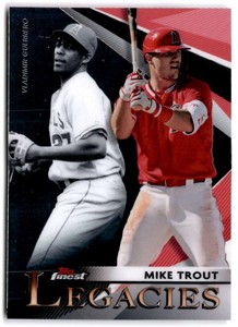 2021 Topps Finest Legacies #FL-MT MIKE TROUT/VLADIMIR GUERRERO  Angels 